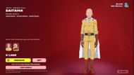 The Saitama skin in Fortnite will stay in the Item Shop until September 6, 2025 (Image via Sportskeeda Gaming || Epic Games)